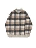 Ouzey 10175 KNIT PLAID CREWNECK SWEATER