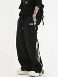 Ouzey [Insstudios] Loose Three-Bar Casual Pants Na639