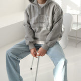 Ouzey 90s Streetwear 9762 Brooklyn Lettered Hoodie