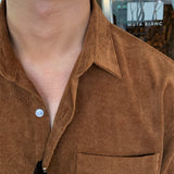 Ouzey 6319 CORDUROY COLLAR SHIRT