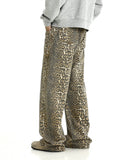 Ouzey 11400 LEOPARD STRAIGHT SLIM PANTS