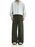 Ouzey 11427 ARMY GREEN STRAIGHT CARPENTER PANTS