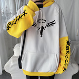 winter outfits men Tokyo Avengers Anime Color Matching Stitching Sweater Autumn and Winter Casual Coat Hoodie Anime