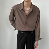 Ouzey 9047 SOLID BUTTON-UP COLLAR SHIRT