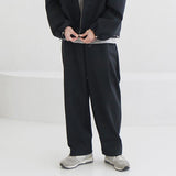 Ouzey 4453 ZIP-UP COLLAR JK & WIDE SWEATPANTS