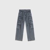 Ouzey [Insstudios] American Multi-Pocket Washed Jeans Na592