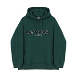 Ouzey 5567 LETTERED NEW YORK PULLOVER HOODIE