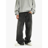 Ouzey 9586 Smoke Gray Straight Jeans