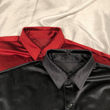 Ouzey 2521 VELVET BUTTON UP COLLAR SHIRT