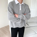 Ouzey 2260 WHITE COLLAR SWEATER