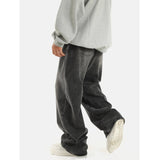 Ouzey 9586 Smoke Gray Straight Jeans