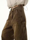 Ouzey 10713 BROWN CARPENTER PANTS