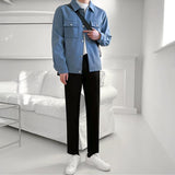 Ouzey 2561 BLUE BUTTON COLLAR JK