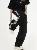 Ouzey [Insstudios] Loose Three-Bar Casual Pants Na639