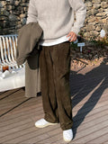 Ouzey 10608 Corduroy Drape Casual Pants