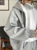 Ouzey 4091 GRAY ZIP-UP HOODIE & SWEATPANTS (TOP & BOTTOM)