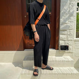 Ouzey 1513 PLEATED SHIRT AND SWEATPANTS SET