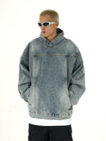 Ouzey 10259 HOODED DENIM PULLOVER HOODIE