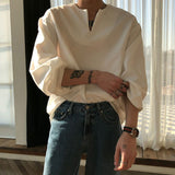 Ouzey 6575 V-NECK CUFF LONGSLEEVE