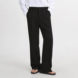 Ouzey 2526 DRAPES STRAIGHT WIDE PANTS