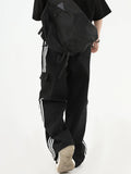 Ouzey [Insstudios] Loose Three-Bar Casual Pants Na639