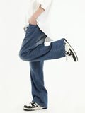 Ouzey 9528 Washed Straight Denim Jeans