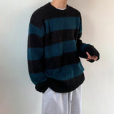 Ouzey 5566 KNITTED STRIPE PULLOVER SWEATER