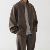 Ouzey 4453 ZIP-UP COLLAR JK & WIDE SWEATPANTS