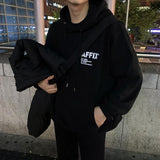 Ouzey 5047 BLACK LETTER HOODIE