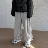 Ouzey 6162 GRAY STRAIGHT WIDE BAGGY SWEATPANTS