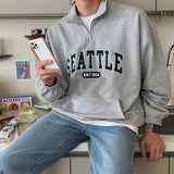 Ouzey 4308 HALF ZIP-UP SEATTLE TURTLENECK SWEATER