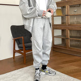 Ouzey 4091 GRAY ZIP-UP HOODIE & SWEATPANTS (TOP & BOTTOM)