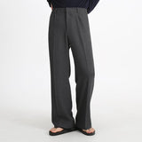 Ouzey 2526 DRAPES STRAIGHT WIDE PANTS