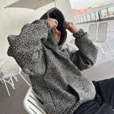 Ouzey 7020 TWEED PULLOVER HOODIE