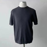 Ouzey 6620 VERTICAL KNIT SHORT SLEEVE SHIRT