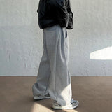 Ouzey 6162 GRAY STRAIGHT WIDE BAGGY SWEATPANTS