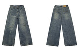 Ouzey 10897 Distressed Blue Denim Jeans