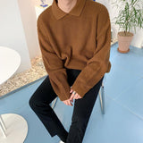 Ouzey 3461 WAFFLE COLLAR SWEATER