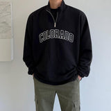 Ouzey 4100 HALF ZIP-UP COLORADO TURTLENECK SWEATER