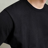 Ouzey 4426 BLACK KNITTED ROUND NECK T-SHIRT