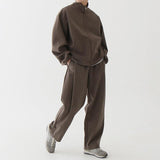 Ouzey 4453 ZIP-UP COLLAR JK & WIDE SWEATPANTS