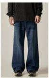 Ouzey 11164 BLUE WIDE STRAIGHT DENIM JEANS