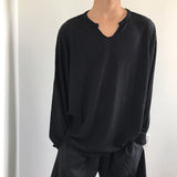 Ouzey 4259 U-NECK WAFFLE LONGSLEEVE