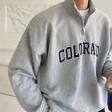 Ouzey 4100 HALF ZIP-UP COLORADO TURTLENECK SWEATER