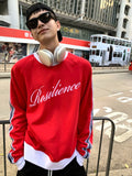 Ouzey Red Round Neck Sweatshirt