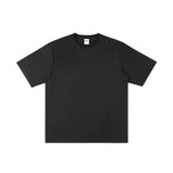 Ouzey Round Neck Solid Color T-Shirt