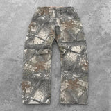 Camo Sweatpants Y2K Pants Mens Womens Hip Hop Retro Tactical Camo Baggy Casual Pants Men Women Elastic Waist Jogging Trousers