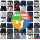 Ouzey 1 random surprise four seasons men's fashion sexy boyshort plus size 6XL teenagers elastic waist underwear casual Joker.