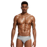 Ouzey 4 PCS Men Fashion Sexy Gay Classic Men's Briefs New Male Sleepwear Panties Low Waist Underpants Modal Underwears Briefs