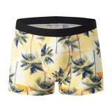 Ouzey 4-piece MEN'S Fashionable and Charming Flower Underwear Comfortable and Breathable Crotch Boxers Teenagers plus Size Underwear.